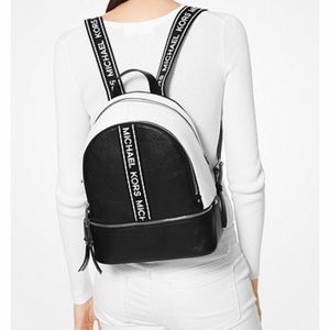 Michael Kors logo tape backpack